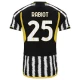 Maillot de Foot Juventus FC Rabiot #25 2023-24 Domicile Homme