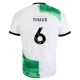 Maillot de Foot Liverpool FC 2023-24 Thiago #6 Extérieur Homme