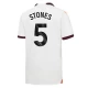 Maillot de Foot Manchester City 2023-24 Stones #5 Extérieur Homme
