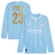 Maillot de Foot Manchester City Champions of Europe #23 2023-24 Domicile Homme Manches Longues