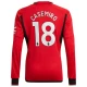 Maillot de Foot Manchester United Casemiro #18 2023-24 Domicile Homme Manches Longues