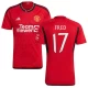 Maillot de Foot Manchester United Fred #17 2023-24 UCL Domicile Homme