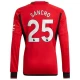 Maillot de Foot Manchester United Jadon Sancho #25 2023-24 Domicile Homme Manches Longues