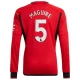 Maillot de Foot Manchester United Maguire #5 2023-24 Domicile Homme Manches Longues