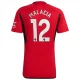 Maillot de Foot Manchester United Malacia #12 2023-24 Domicile Homme