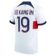 Maillot de Foot Paris Saint-Germain PSG 2023-24 Lee Kang In #19 Extérieur Homme