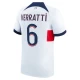 Maillot de Foot Paris Saint-Germain PSG 2023-24 Marco Verratti #6 Extérieur Homme