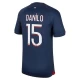 Maillot de Foot Paris Saint-Germain PSG Danilo #15 2023-24 Domicile Homme