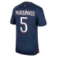 Maillot de Foot Paris Saint-Germain PSG Marquinhos #5 2023-24 Domicile Homme