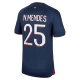 Maillot de Foot Paris Saint-Germain PSG N.Mendes #25 2023-24 Domicile Homme