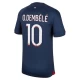Maillot de Foot Paris Saint-Germain PSG Ousmane Dembélé #10 2023-24 Domicile Homme
