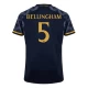 Maillot de Foot Real Madrid 2023-24 Jude Bellingham #5 Extérieur Homme