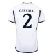 Maillot de Foot Real Madrid Carvajal #2 2023-24 Domicile Homme