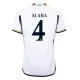 Maillot de Foot Real Madrid David Alaba #4 2023-24 Domicile Homme