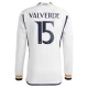 Maillot de Foot Real Madrid Federico Valverde #15 2023-24 Domicile Homme Manches Longues