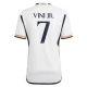 Maillot de Foot Real Madrid Vinicius Junior #7 2023-24 Domicile Homme
