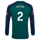 Maillot Equipe Foot Arsenal FC Saliba #2 2023-24 Third Homme Manches Longues