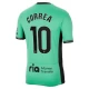 Maillot Equipe Foot Atlético Madrid Correa #10 2023-24 Third Homme