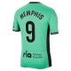 Maillot Equipe Foot Atlético Madrid Memphis Depay #9 2023-24 Third Homme