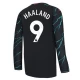 Maillot Equipe Foot Manchester City Erling Haaland #9 2023-24 Third Homme Manches Longues