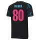 Maillot Equipe Foot Manchester City Palmer #80 2023-24 UCL Third Homme