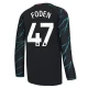 Maillot Equipe Foot Manchester City Phil Foden #47 2023-24 Third Homme Manches Longues