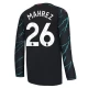 Maillot Equipe Foot Manchester City Riyad Mahrez #26 2023-24 Third Homme Manches Longues
