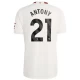 Maillot Equipe Foot Manchester United Antony #21 2023-24 Third Homme