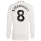 Maillot Equipe Foot Manchester United Bruno Fernandes #8 2023-24 Third Homme Manches Longues