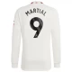 Maillot Equipe Foot Manchester United Martial #9 2023-24 Third Homme Manches Longues