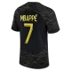 Maillot Equipe Foot Paris Saint-Germain PSG Kylian Mbappé #7 2023-24 Fourth Homme