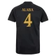 Maillot Equipe Foot Real Madrid David Alaba #4 2023-24 Third Homme