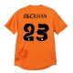 Maillot Equipe Foot Real Madrid David Beckham #23 2023-24 x Y3 Orange Fourth Homme