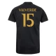 Maillot Equipe Foot Real Madrid Federico Valverde #15 2023-24 Third Homme