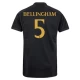 Maillot Equipe Foot Real Madrid Jude Bellingham #5 2023-24 Third Homme
